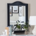 bali & pari Lailan Woven Grasscloth Mirror, Rectangle, Navy Blue - BSOM450-S439-Navy Blue-Wall Mirror