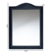 bali & pari Lailan Woven Grasscloth Mirror, Rectangle, Navy Blue - BSOM450-S439-Navy Blue-Wall Mirror