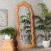 bali & pari Daray Scalloped Natural Rattan Full Length Floor Mirror - BSOWS243-Natural-Rattan-Mirror
