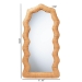 bali & pari Daray Scalloped Natural Rattan Full Length Floor Mirror - BSOWS243-Natural-Rattan-Mirror