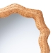 bali & pari Daray Scalloped Natural Rattan Wall Mirror - BSOWS244-Natural-Rattan-Mirror