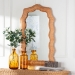 bali & pari Daray Scalloped Natural Rattan Wall Mirror - BSOWS244-Natural-Rattan-Mirror