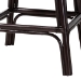 bali & pari Alsip Espresso Rattan Counter Stool with Swivel Seat - BSOAlsip-Coffee Bean Rattan-White Cushion-CS
