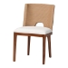 bali & pari Norely Dining Chair with Woven Seagrass Back