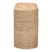 bali & pari Mimi Natural Rattan Checkered Console Table with Drawer - BSOMimi-Natural Wicker-Console Table