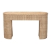 bali & pari Mimi Natural Rattan Checkered Console Table with Drawer - BSOMimi-Natural Wicker-Console Table