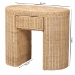bali & pari Mimi Natural Rattan Checkered End Table with Drawer - BSOMimi-Natural Wicker-ET