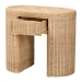 bali & pari Mimi Natural Rattan Checkered End Table with Drawer - BSOMimi-Natural Wicker-ET