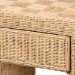 bali & pari Mimi Natural Rattan Checkered End Table with Drawer - BSOMimi-Natural Wicker-ET