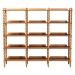 Baxton Studio Lucera Bobbin 5-Tier Display Shelf, Oak Brown - BSOMG9011-5-NT Oak-Shelf