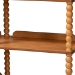Baxton Studio Lucera Bobbin 5-Tier Display Shelf, Oak Brown - BSOMG9011-5-NT Oak-Shelf