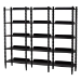 Baxton Studio Lucera Bobbin 5-Tier Display Shelf, Black