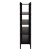 Baxton Studio Lucera Bobbin 5-Tier Display Shelf, Black - BSOMG9011-5-Black-Shelf