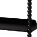 Baxton Studio Lucera Bobbin 5-Tier Display Shelf, Black - BSOMG9011-5-Black-Shelf