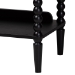 Baxton Studio Lucera Bobbin 5-Tier Display Shelf, Black - BSOMG9011-5-Black-Shelf