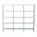 Baxton Studio Lucera Bobbin 5-Tier Display Shelf, White - BSOMG9011-5-White-Shelf