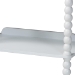 Baxton Studio Lucera Bobbin 5-Tier Display Shelf, White - BSOMG9011-5-White-Shelf
