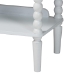 Baxton Studio Lucera Bobbin 5-Tier Display Shelf, White - BSOMG9011-5-White-Shelf