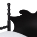 Baxton Studio Gaetano Wood Daybed with Turned Spindle Post, Black, Twin - BSOMG0262-1-Black-Daybed-Twin