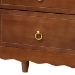 Baxton Studio Seamus 2-Drawer Nightstand with Carved Bobbin Frame - BSOMG9028-Walnut-2DW-NS
