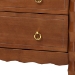 Baxton Studio Seamus 4-Drawer Chest with Carved Bobbin Frame - BSOMG9028-Walnut-4DW-Chest