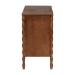 Baxton Studio Seamus 6-Drawer Dresser with Carved Bobbin Frame - BSOMG9028-Walnut-6DW-Dresser