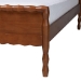 Baxton Studio Seamus 4-Piece Bedroom Set with 1 Nightstand, Queen - BSOMG0264-Walnut-Queen 4PC Bedroom Set