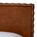 Baxton Studio Seamus 4-Piece Bedroom Set with 1 Nightstand, Queen - BSOMG0264-Walnut-Queen 4PC Bedroom Set