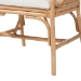 bali & pari Matt Natural Rattan Armchair with Upholstered Seat - BSOMatt-Natural Rattan-Cushion-AC