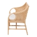 bali & pari Matt Natural Rattan Loveseat with Cane Backrest - BSOMatt-Natural Rattan-Cushion-LS