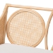 bali & pari Matt Natural Rattan Loveseat with Cane Backrest - BSOMatt-Natural Rattan-Cushion-LS