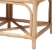 bali & pari Theo Natural Rattan Accent Bench with Removable Cushion - BSOTheo-Natural Rattan-Cushion-Bench