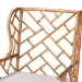 bali & pari Ray Natural Rattan Wingback Armchair with Removable Cushion - BSORay-Natural Brown Rattan-Cushion-AC