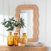 bali & pari Drucilla Fluted Natural Rattan Scalloped Wall Mirror - BSOWS259-Natural Rattan-Mirror
