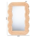 bali & pari Drucilla Fluted Natural Rattan Scalloped Wall Mirror - BSOWS259-Natural Rattan-Mirror