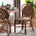 bali & pari Mariano Natural Rattan Dining Chair - BSOMariano-Light Brown Rattan-DC