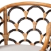 bali & pari Veneto Natural Rattan Counter Stool with Scalloped Back - BSOVeneto-Light Honey Rattan/Dark Brown Contrast-CS