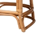 bali & pari Veneto Natural Rattan Counter Stool with Scalloped Back - BSOVeneto-Light Honey Rattan/Dark Brown Contrast-CS