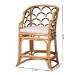 bali & pari Veneto Natural Rattan Counter Stool with Scalloped Back - BSOVeneto-Light Honey Rattan/Dark Brown Contrast-CS