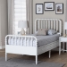 Baxton Studio Lucera 6-Drawer Platform Bed with Bobbin Frame, Twin, White - BSOMG0110-8-White-Twin