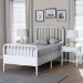 Baxton Studio Lucera 3-Piece Bedroom Set, Twin, White - BSOMG0110-8-White-Twin 3PC Bedroom Set