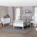 Baxton Studio Lucera 4-Piece Bedroom Set, Twin, White - BSOMG0110-8-White-Twin 4PC Bedroom Set