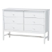 Baxton Studio Lucera 4-Piece Bedroom Set, Twin, White - BSOMG0110-8-White-Twin 4PC Bedroom Set