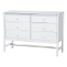 Baxton Studio Lucera 5-Piece Bedroom Set, Twin, White - BSOMG0110-8-White-Twin 5PC Bedroom Set