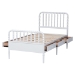 Baxton Studio Lucera 6-Drawer Platform Bed with Bobbin Frame, Twin, White - BSOMG0110-8-White-Twin