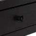 Baxton Studio Lucera 3-Piece Bedroom Set, Twin, Black - BSOMG0110-8-Black-Twin 3PC Bedroom Set