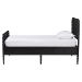 Baxton Studio Lucera 6-Drawer Platform Bed with Bobbin Frame, Twin, Black - BSOMG0110-8-Black-Twin