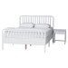 Baxton Studio Lucera 3-Piece Bedroom Set, Queen, White