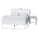 Baxton Studio Lucera 3-Piece Bedroom Set, Queen, White - BSOMG0110-8-White-Queen 3PC Bedroom Set