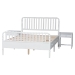 Baxton Studio Lucera 3-Piece Bedroom Set, Queen, White - BSOMG0110-8-White-Queen 3PC Bedroom Set